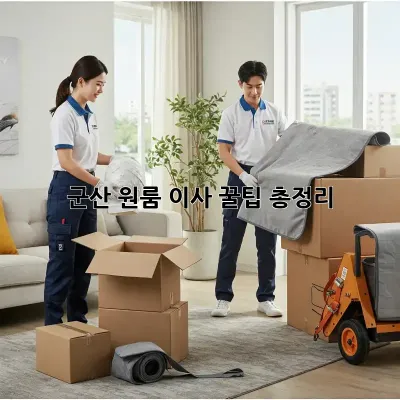 군산 원룸 이사, 꿀팁 총정리!