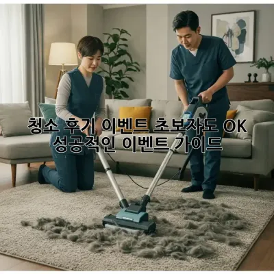 청소 후기 이벤트: 초보자도 OK! 성공적인 이벤트 가이드