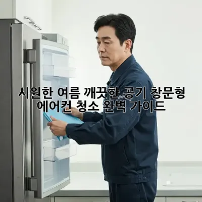 시원한 여름, 깨끗한 공기! 창문형 에어컨 청소 완벽 가이드