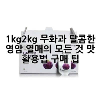 1kg2kg 무화과, 달콤한 영암 열매의 모든 것: 맛, 활용법, 구매 팁